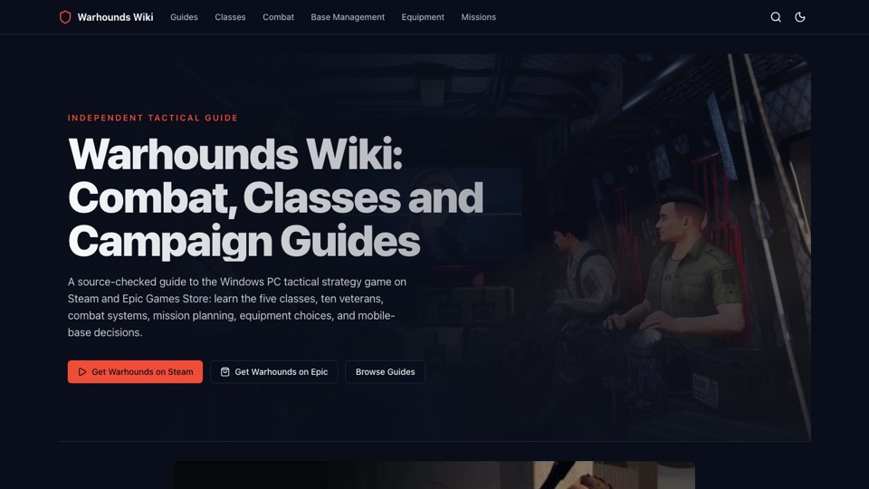 Warhounds Wiki 首页截图